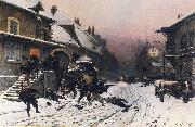 Neuville, Alphonse de The Attack at Dawn France oil painting artist